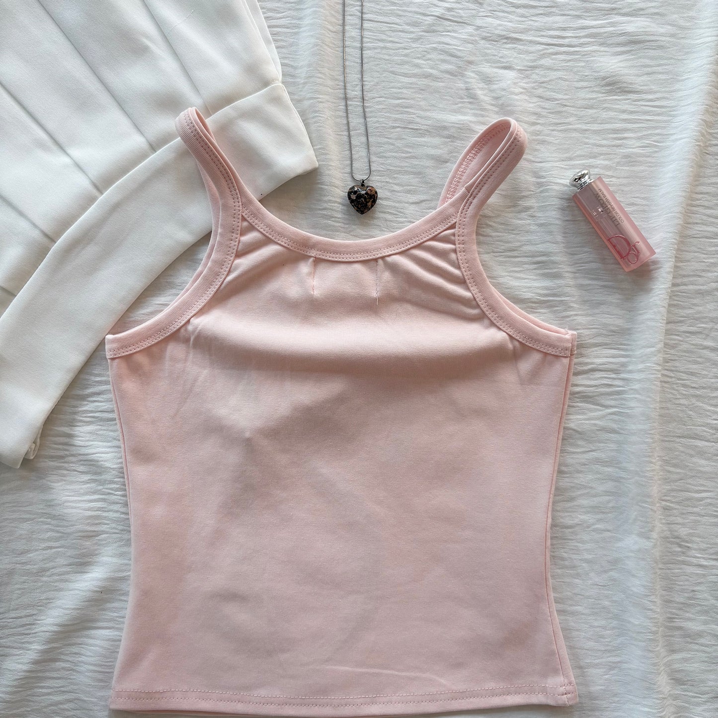 CAT TANK TOP IN PINK (Bust : 30-34, Upper Waist : 24-28)