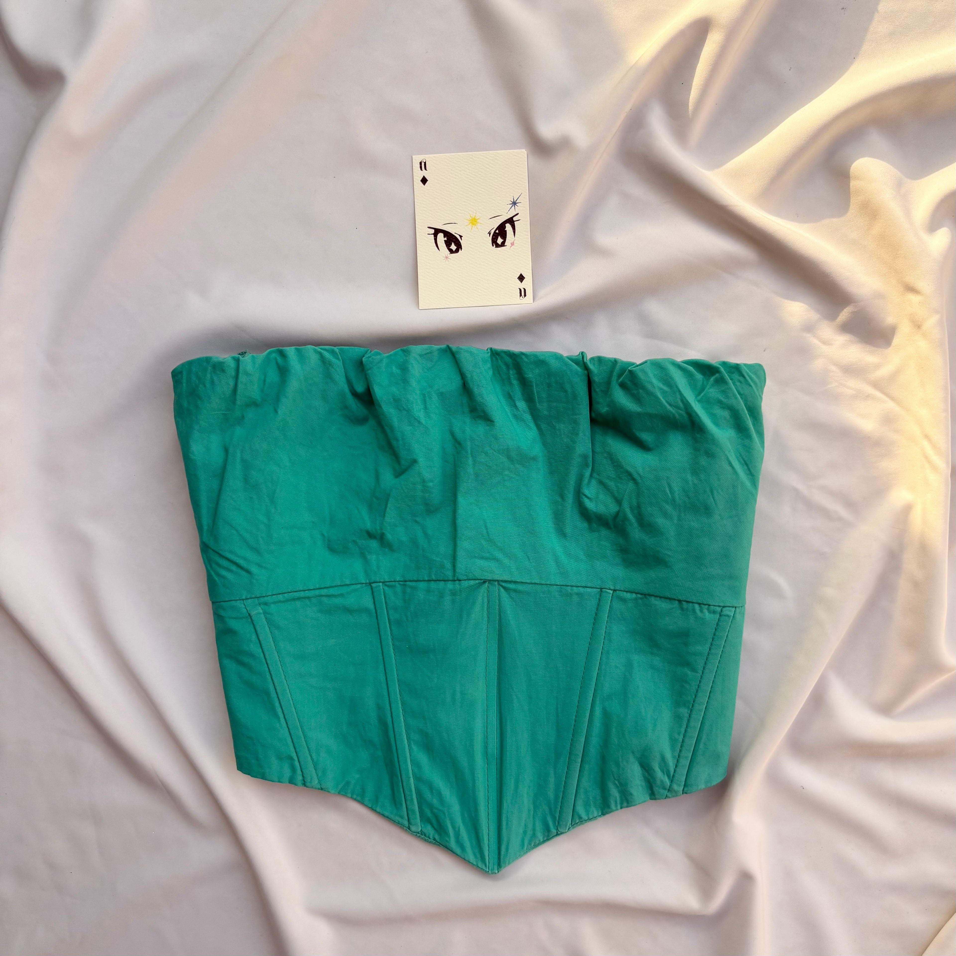 TEAL CORSET FROM PRINCESS POLLY (Bust : 34-36, Upper Waist : 30-32)