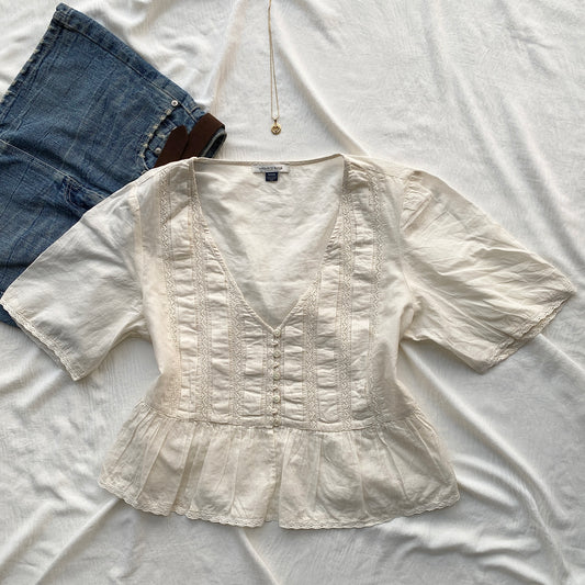 OFF WHITE BLOUSE FROM AMERICAN EAGLE (Multiple sizes available)