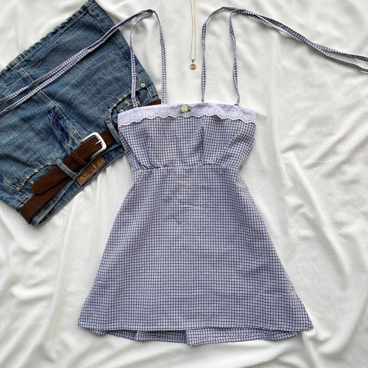 IVY TOP IN BLUE (Bust : 30-34, Upper Waist : 24-28)