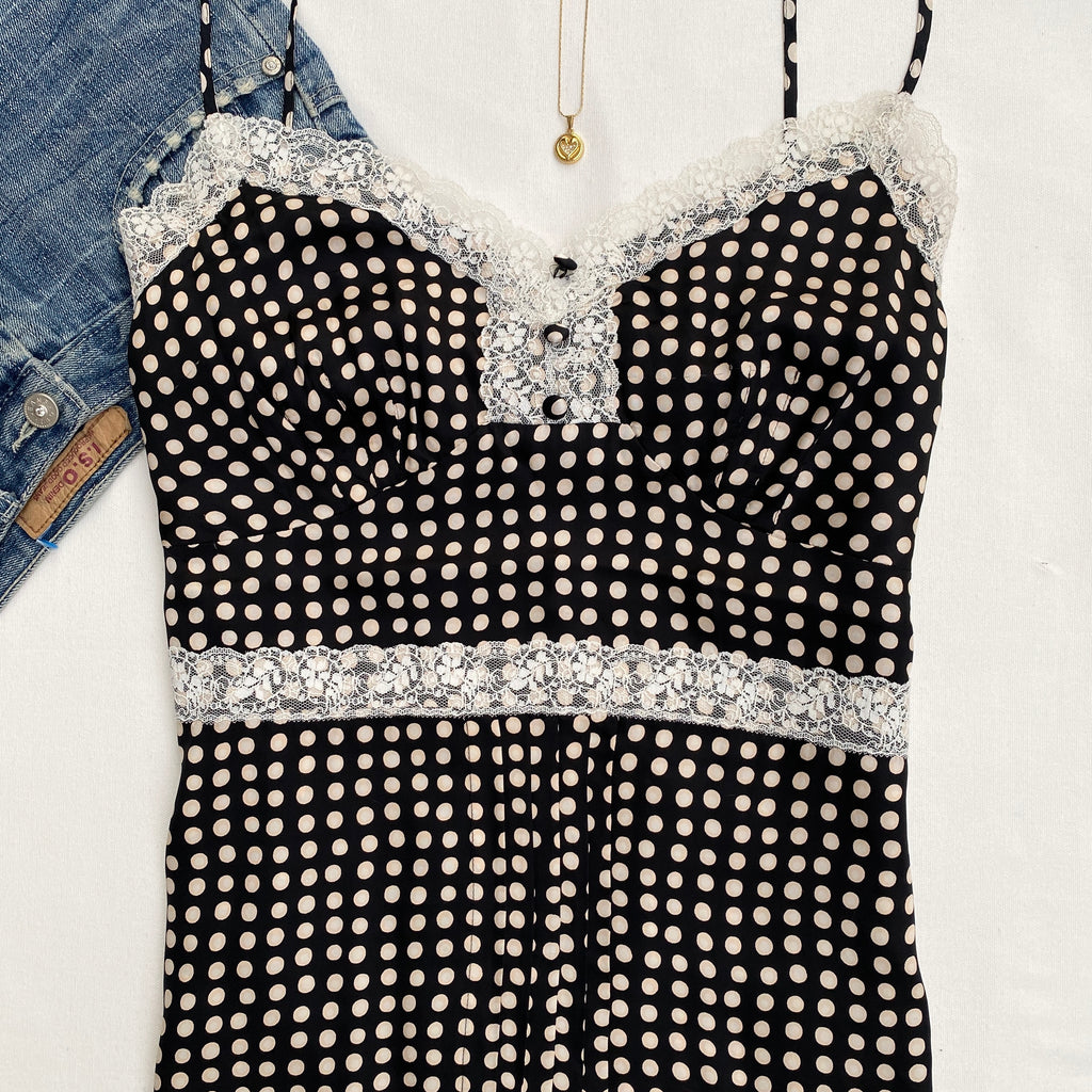 POLKA DOT CAMI (Bust : 36-40, Upper Waist : 30-36)