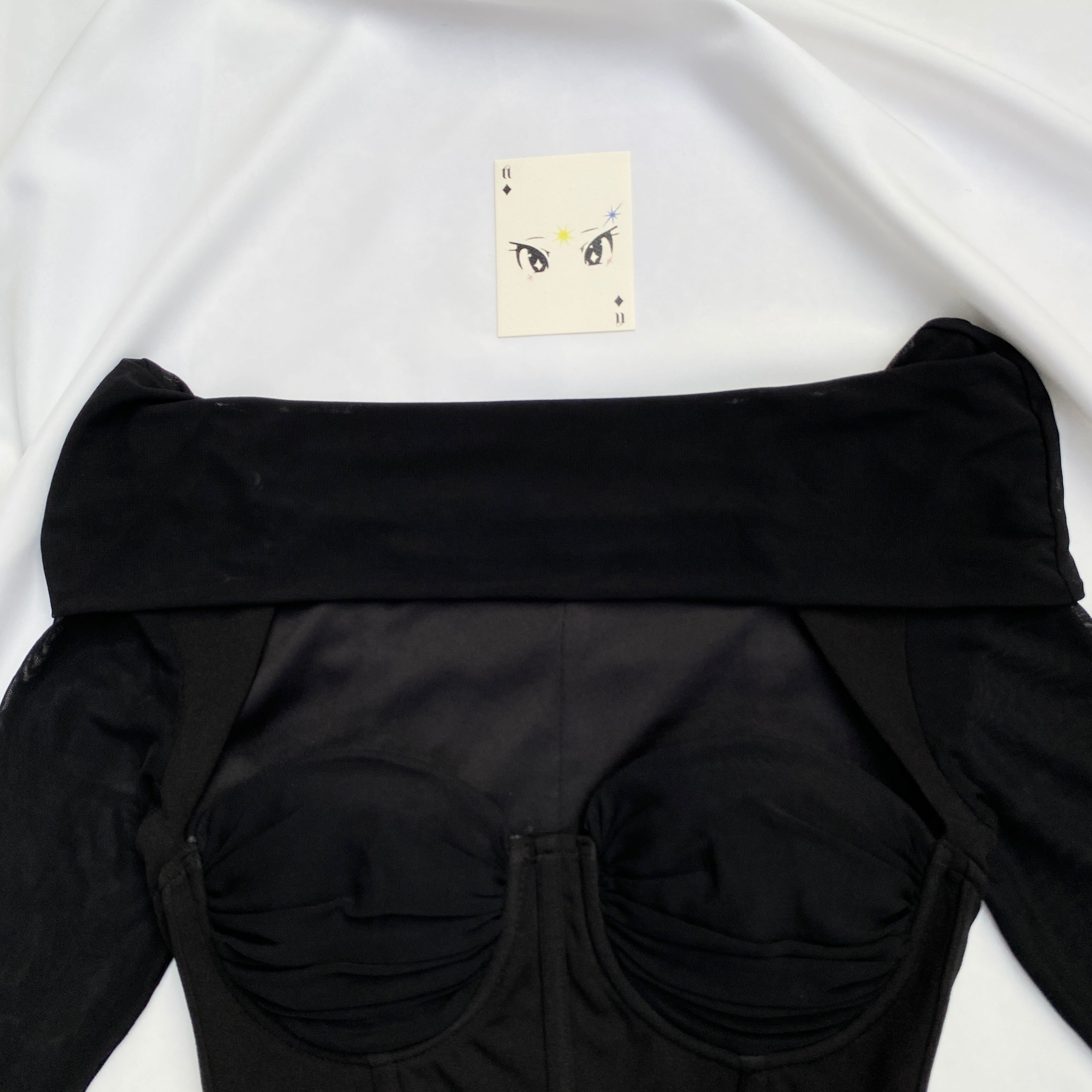 BLACK CORSET (Bust : 32-34, Upper Waist : 26-32)