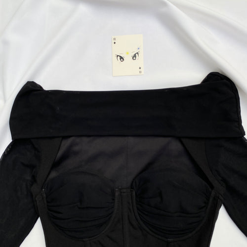 BLACK CORSET (Bust : 32-34, Upper Waist : 26-32)