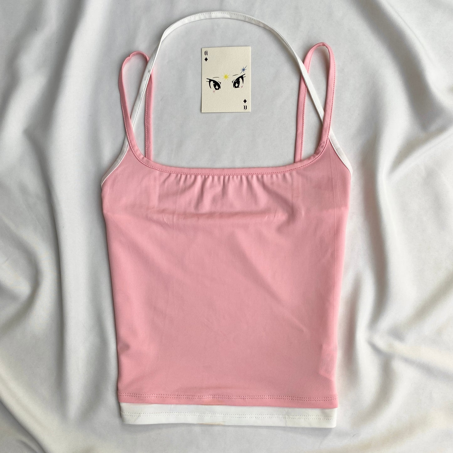 PINK CAMI HALTER TOP (Bust : 30-34, Upper Waist : 24-28)