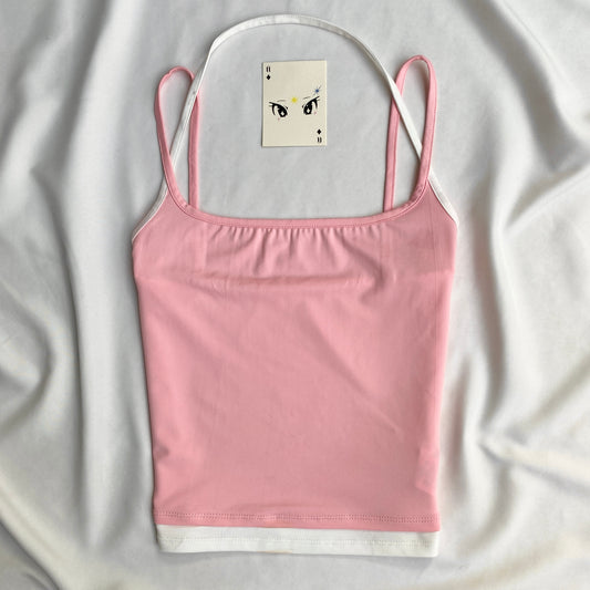 PINK CAMI HALTER TOP (Bust : 30-34, Upper Waist : 24-28)