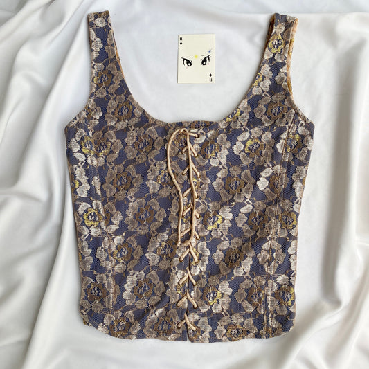 BLUE LACE CORSET (Two sizes available)