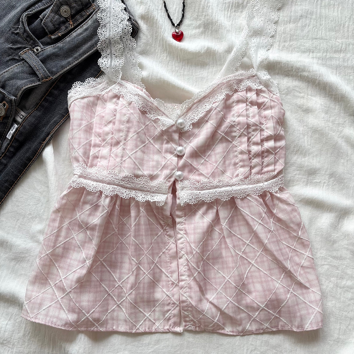 PINK PEARL TOP (Bust : 28-32, Upper Waist : 23-28)