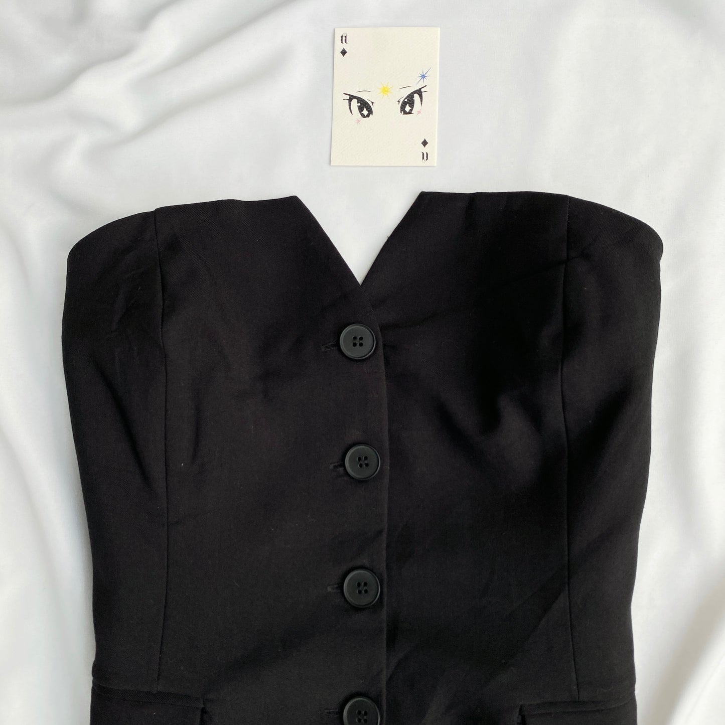 BLACK VEST (Bust : 34-38, Upper Waist : 30-34)