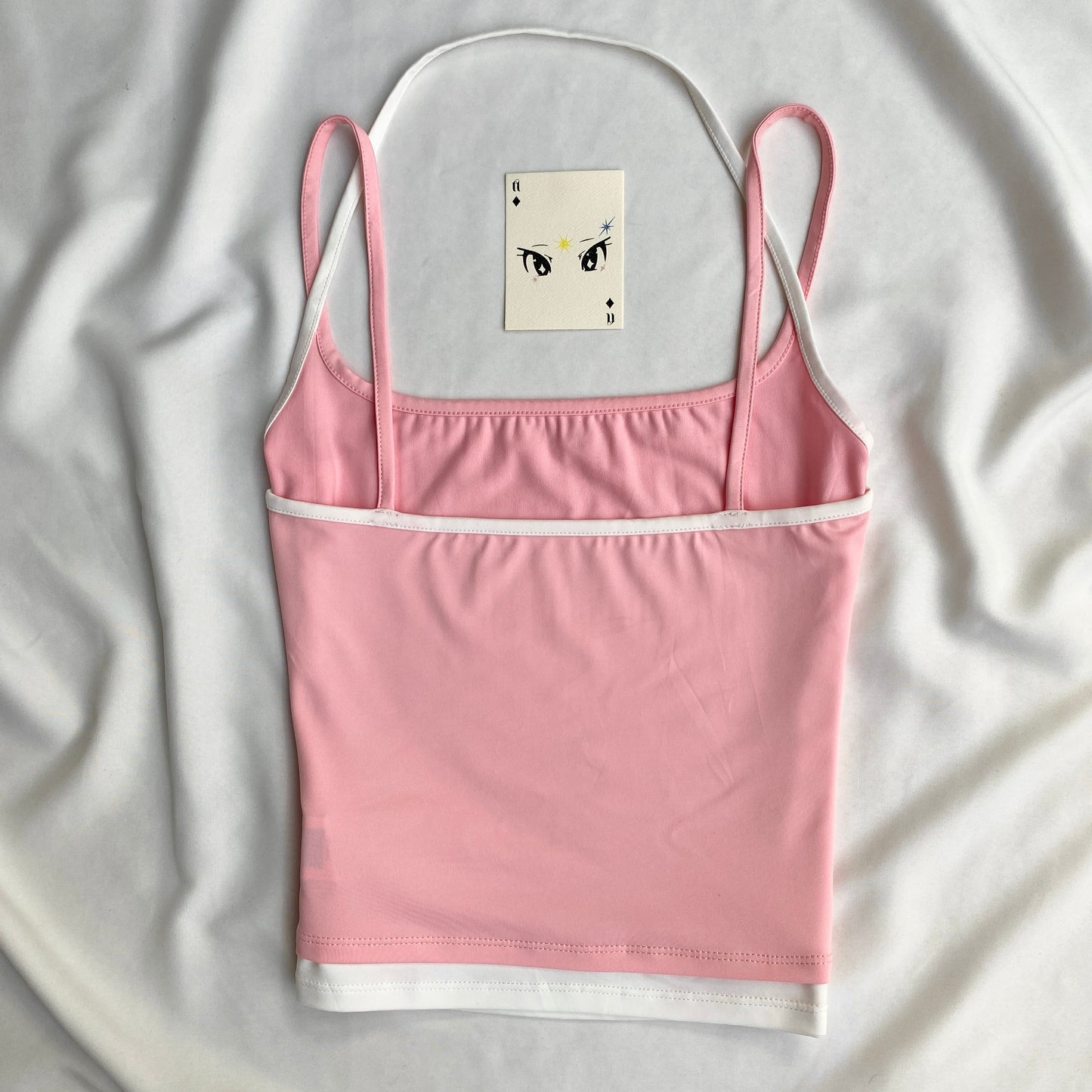 PINK CAMI HALTER TOP (Bust : 30-34, Upper Waist : 24-28)