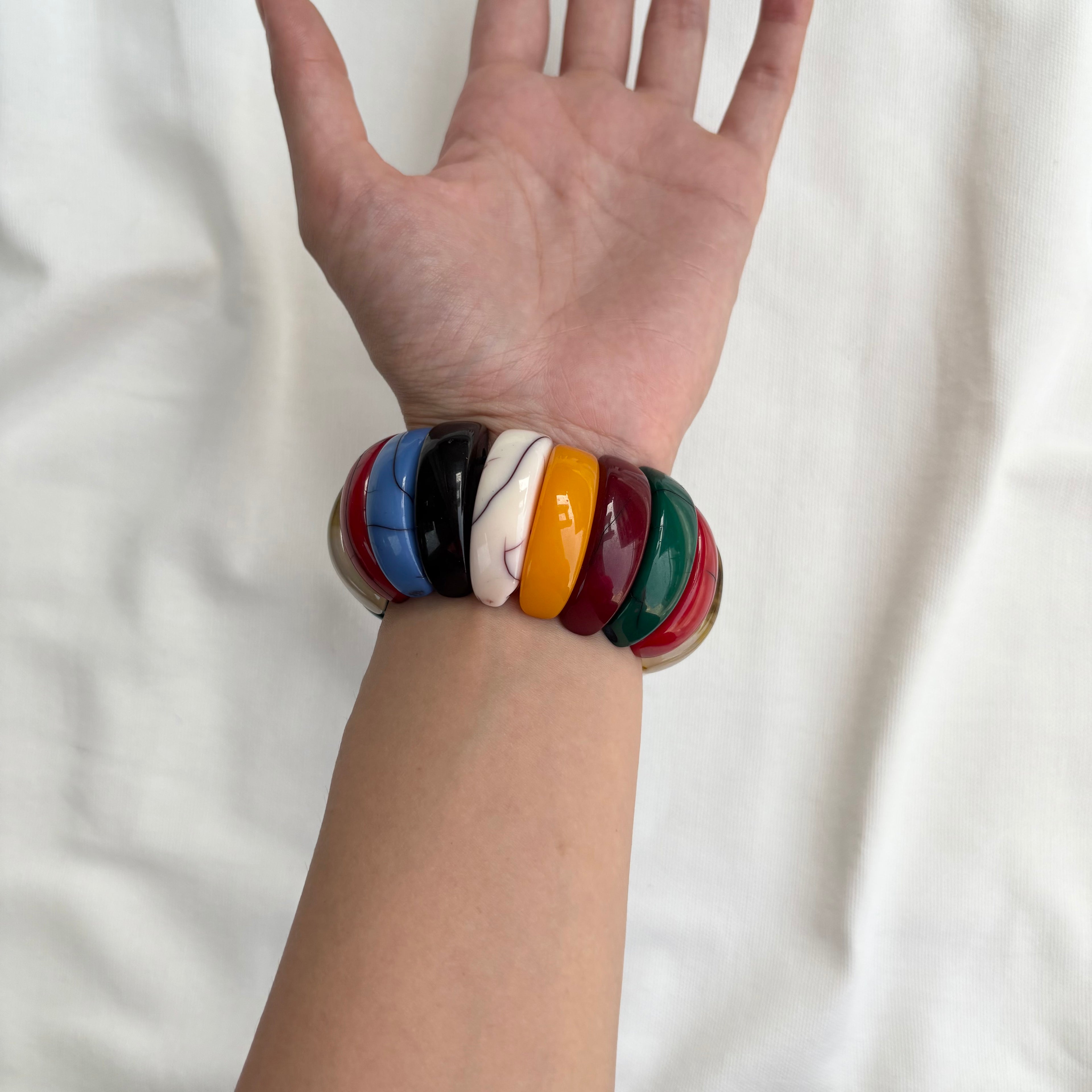 MULTICOLOURED ELASTIC BRACLET