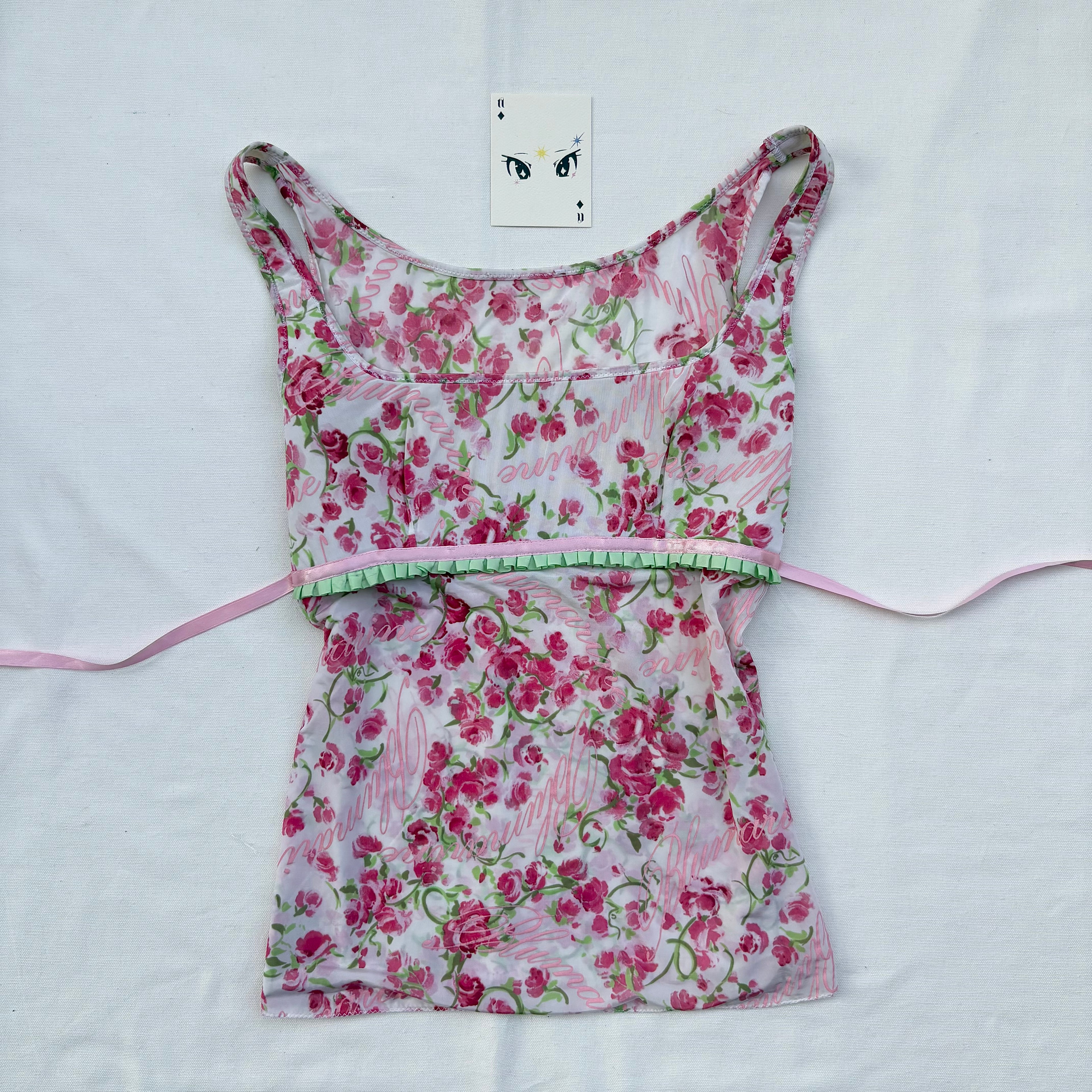 FLORAL BUSTIER TOP  (Bust : 30-34, Upper Waist : 26-28)