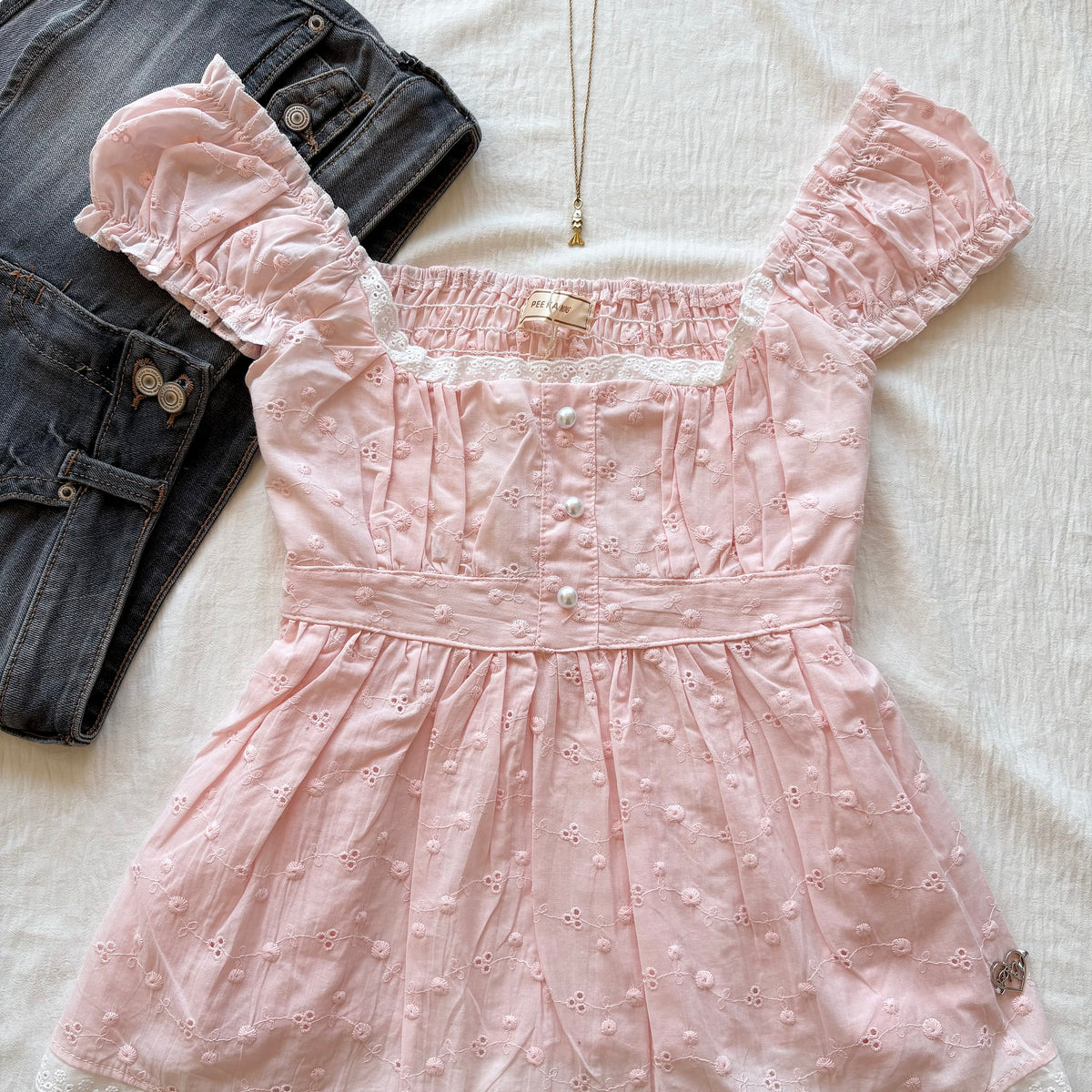 CHERRY BLOSSOM BABYDOLL TOP (Bust : 30-34, Upper Waist : 24-28)