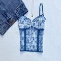 BLUE EMBROIDERED TOP FROM URBAN OUTFITTERS (Multiple sizes available)