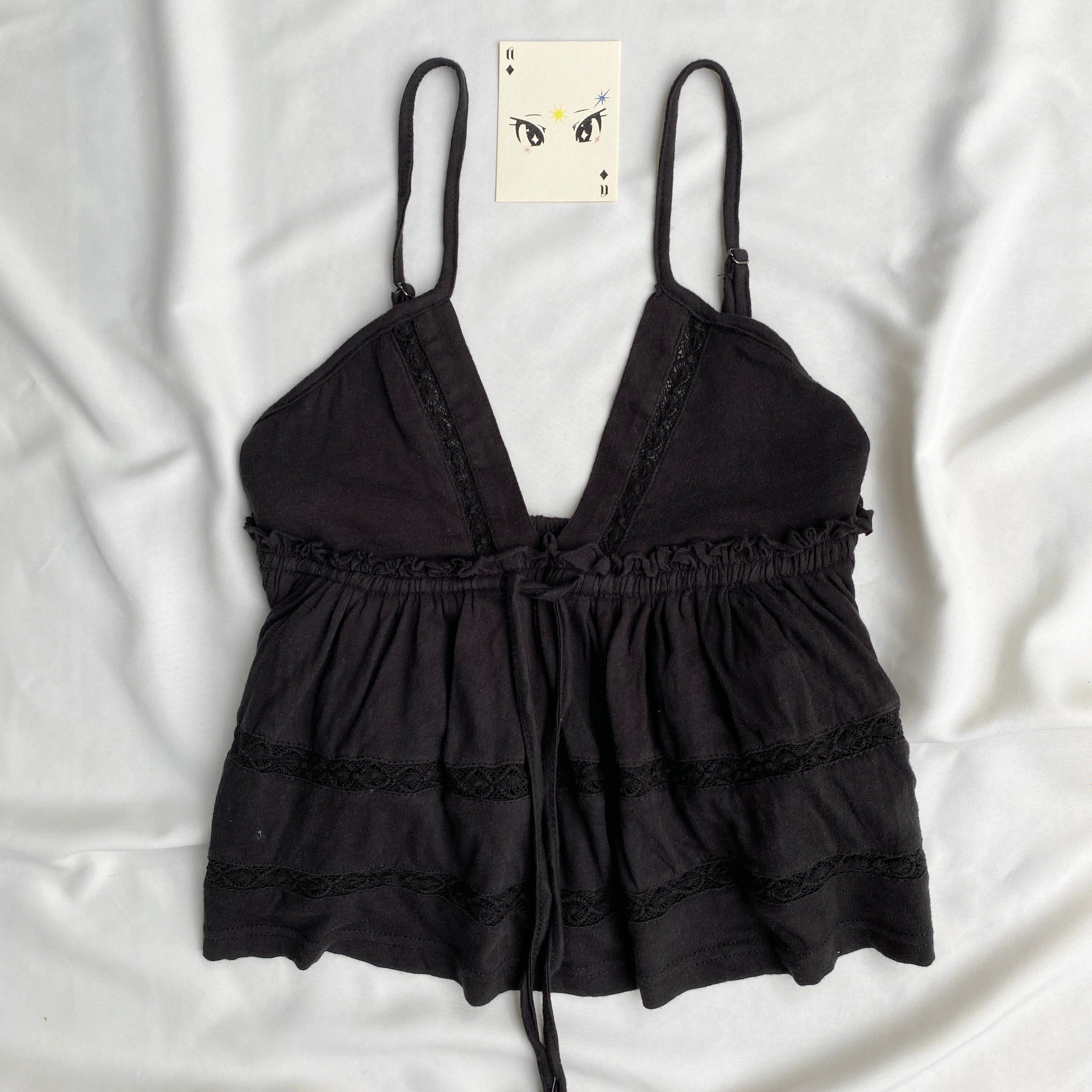 BLACK BABYDOLL TOP FROM URBAN OUTFITTERS (Multiple Sizes)