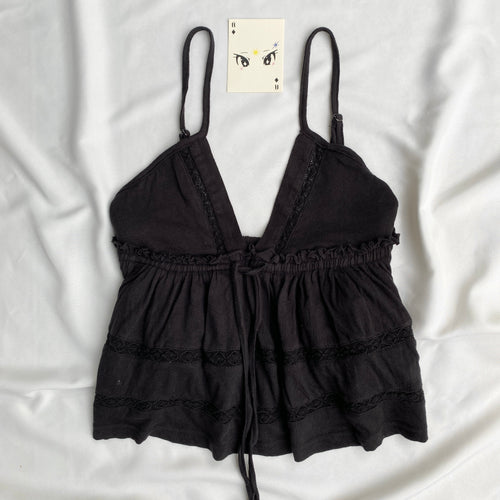 BLACK BABYDOLL TOP FROM URBAN OUTFITTERS (Multiple Sizes)