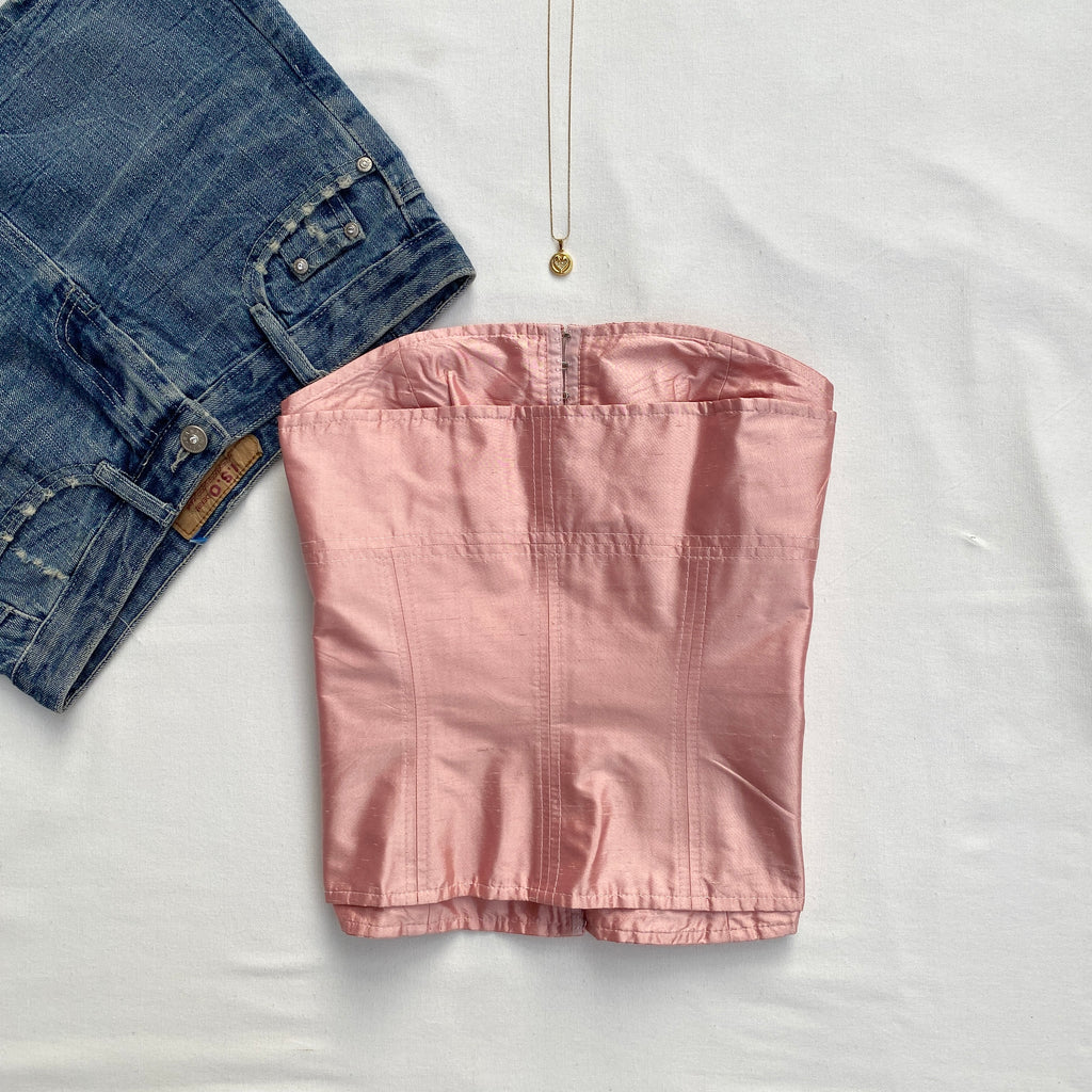 PINK CORSET (Bust : 32-34, Upper Waist : 26-28)