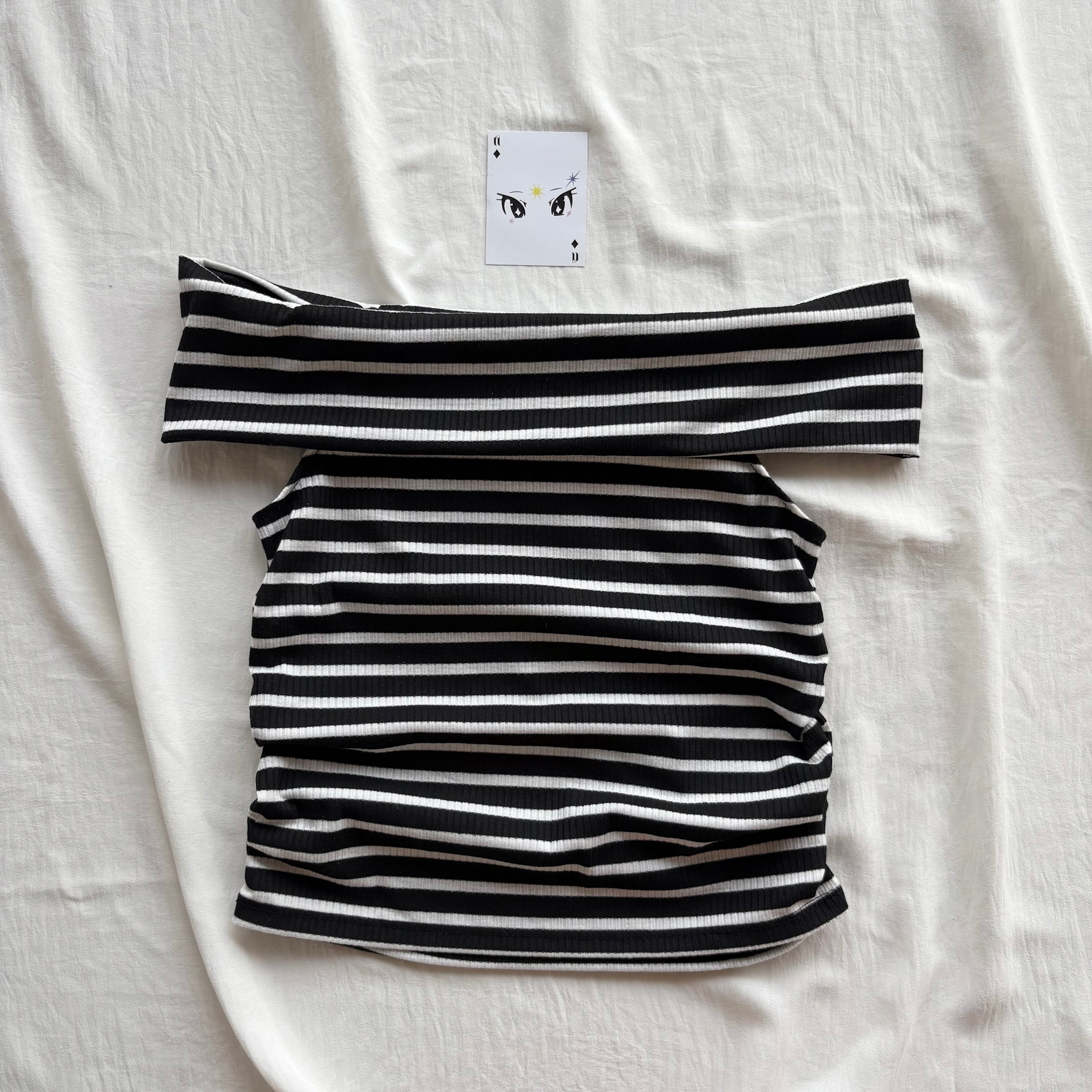 STRIPED OFF SHOULDER TOP (Bust : 28-34, Upper Waist : 24-28)