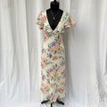 FLORAL MAXI DRESS FROM ABERCROMBIE AND FITCH (Bust : 30-32, Upper Waist : 24-28)