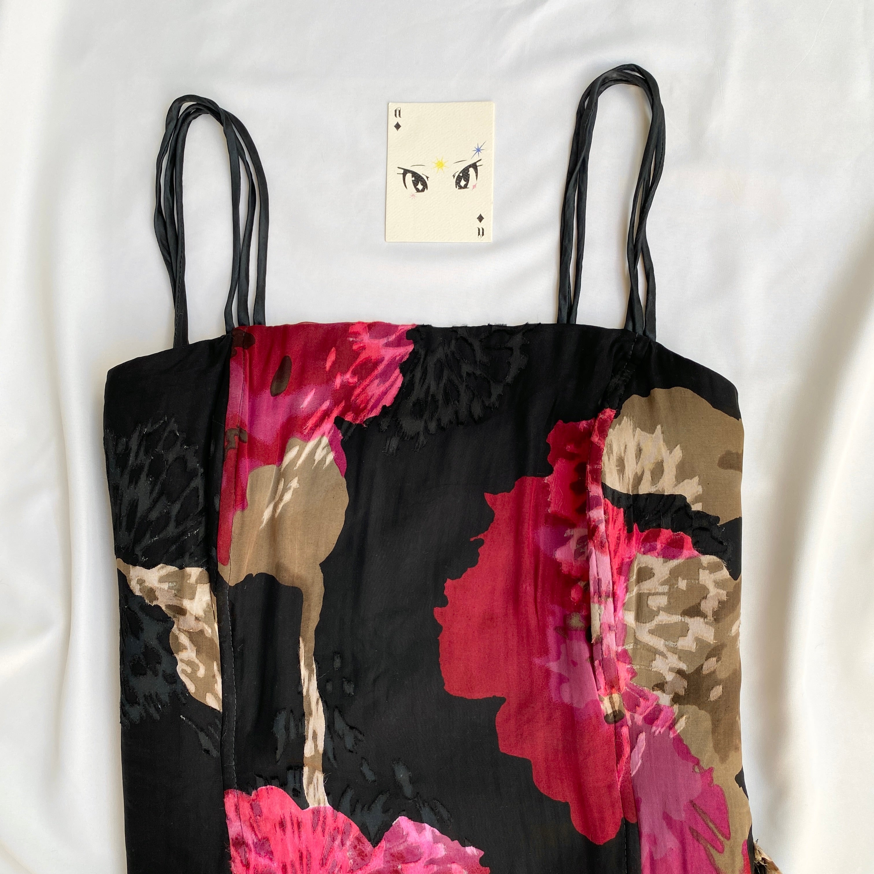 FLORAL ASYMMETRIC CORSET (Bust : 36-38, Upper Waist : 34-36)