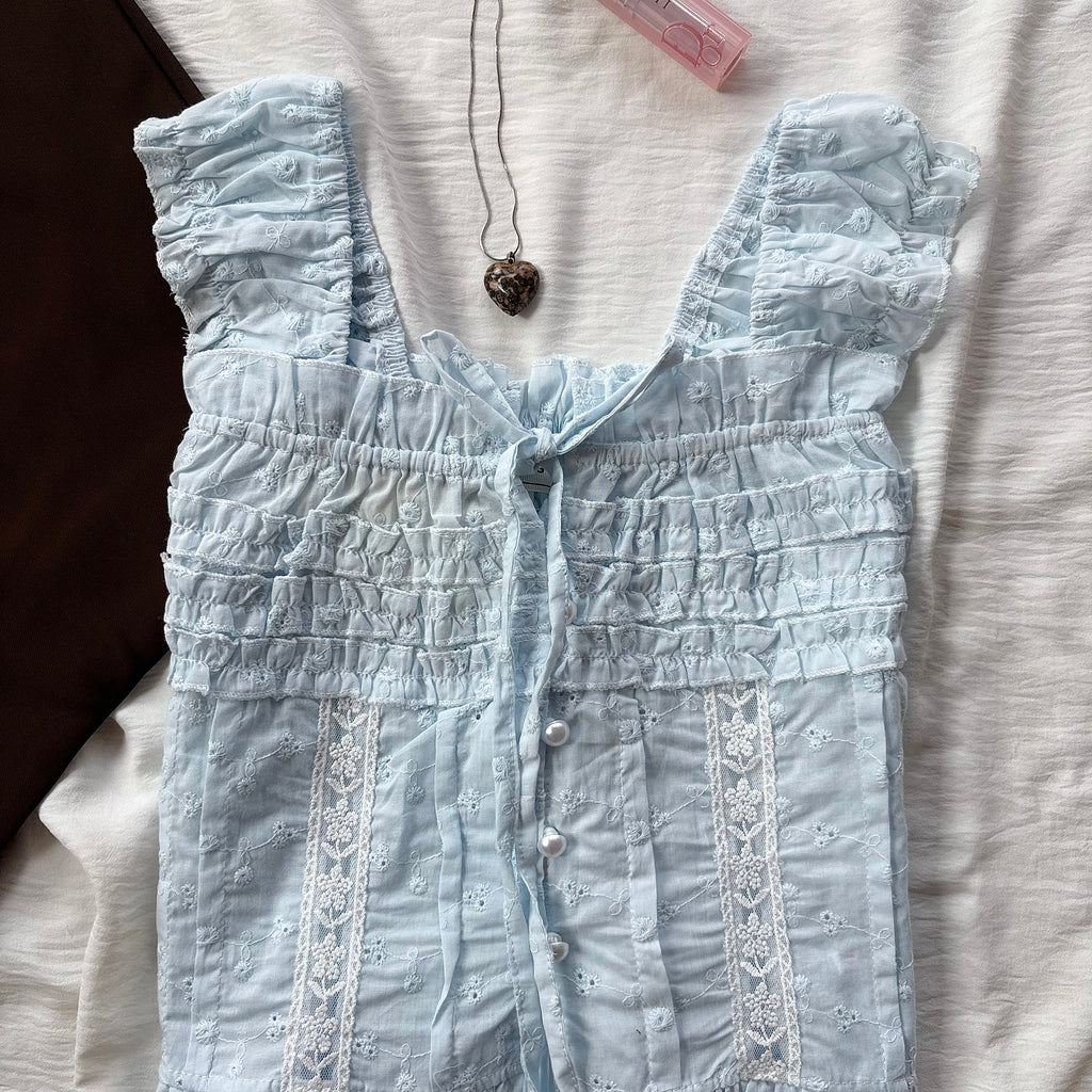 BLUE TOP (Bust : 28-34, Upper Waist : 24-28)