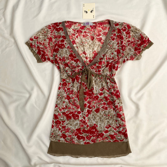 Y2K TOP (Bust : 30-34, Upper Waist : 23-28)