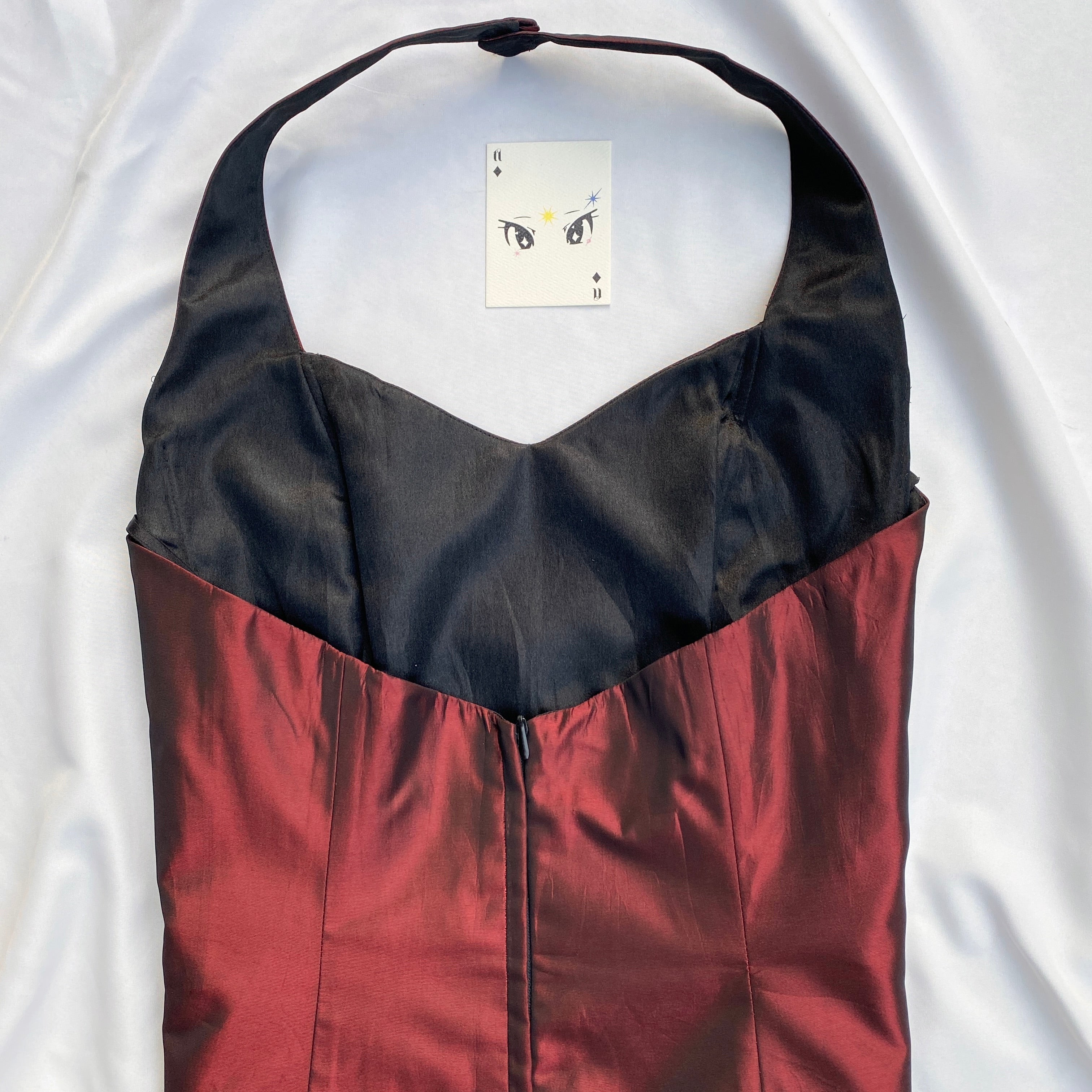 RED HALTER CORSET (Bust : 34-36, Upper Waist : 30-32)