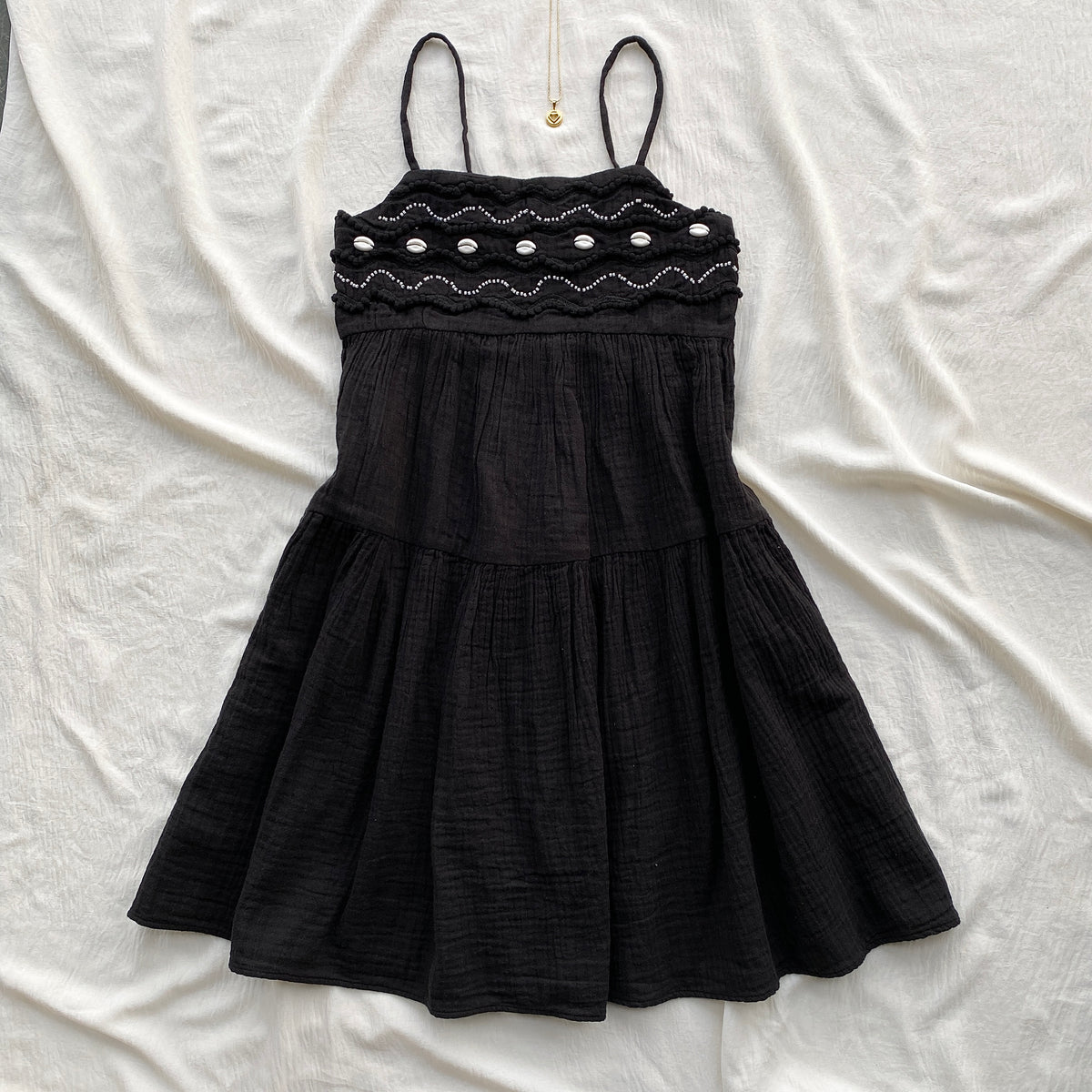SHELL DRESS IN BLACK (Sizes available)