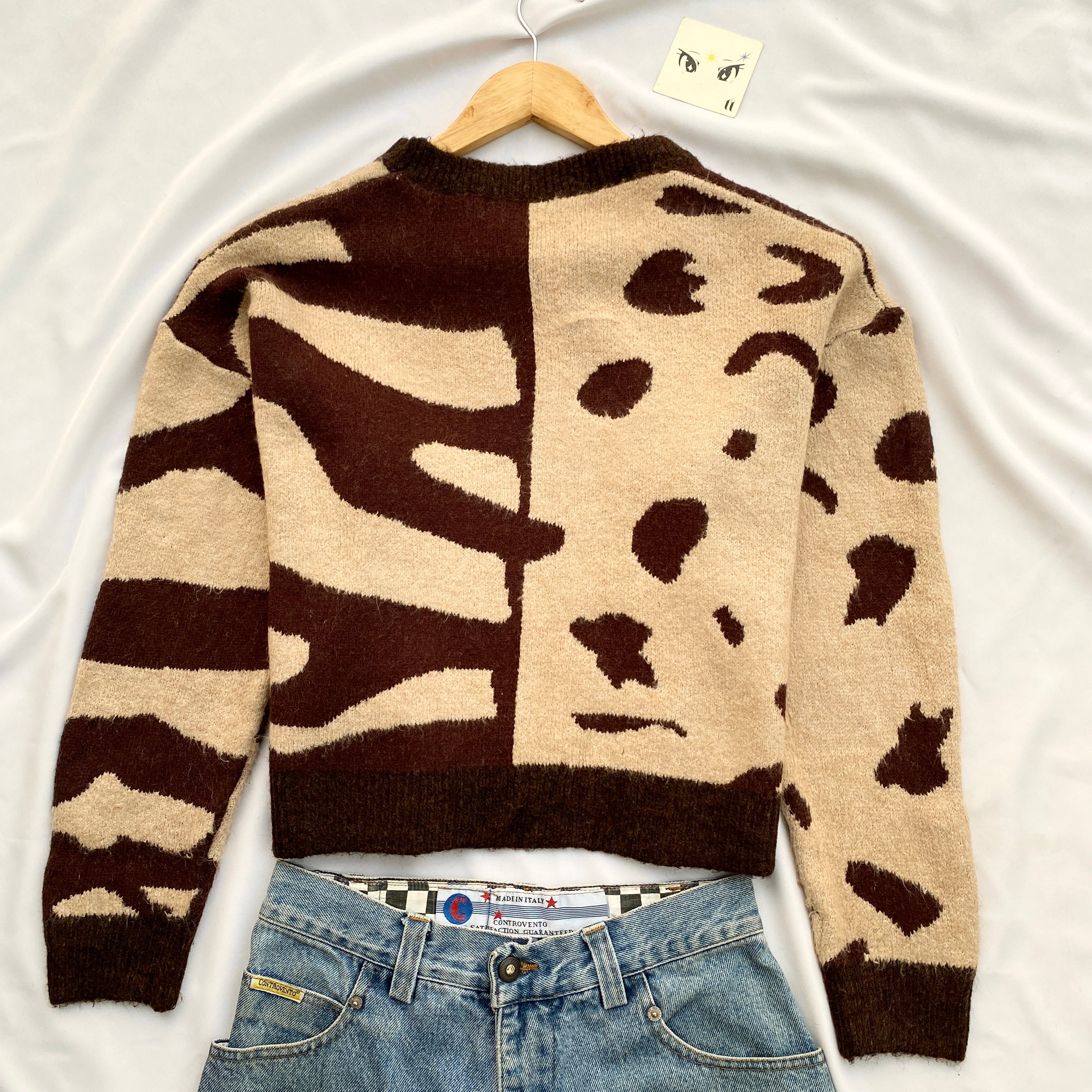 BROWN KNIT (Bust : 42, Length : 20)