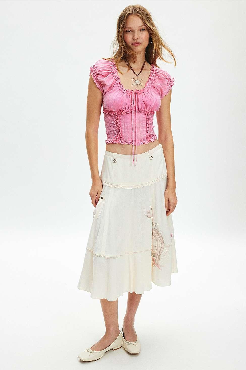 PINK TOP FROM URBAN OUTFITTERS (Bust : 28-32, Upper Waist : 23-28)