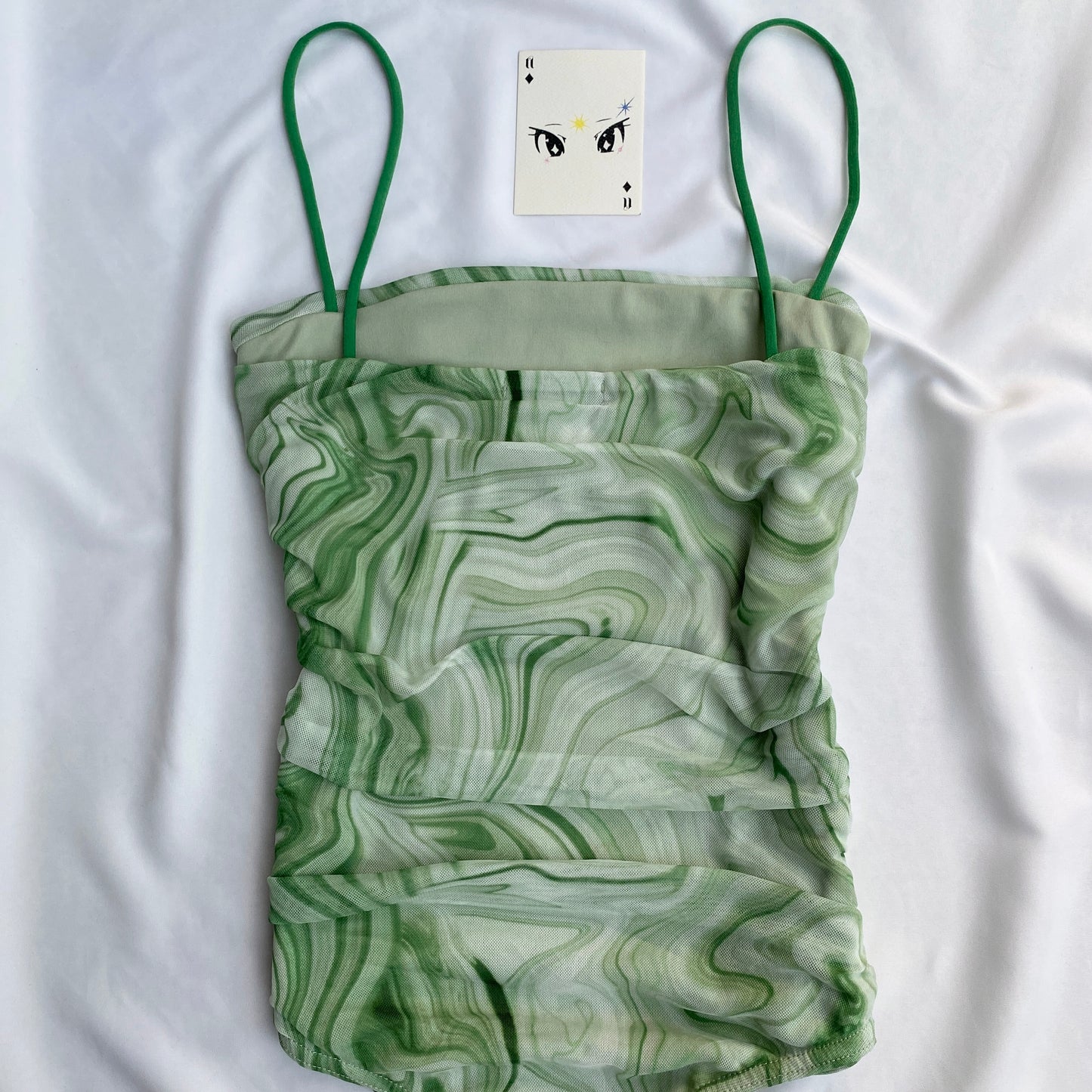 SWIRL PRINT BODYSUIT (Bust : 30-34, Upper Waist : 24-28)