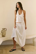 WHITE LINEN SET FROM FREE PEOPLE (Bust : 28-32, Upper Waist : 23-28)