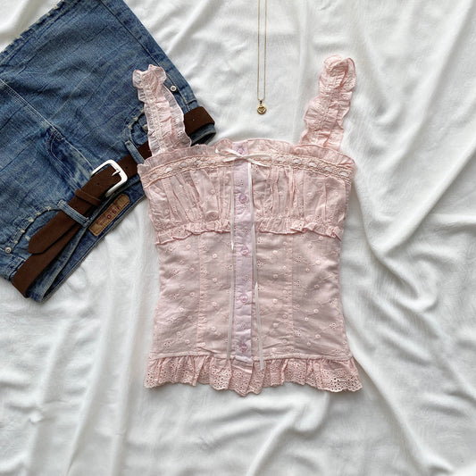ROSÉ RUFFLE (Bust : 28-34, Upper Waist : 22-26)