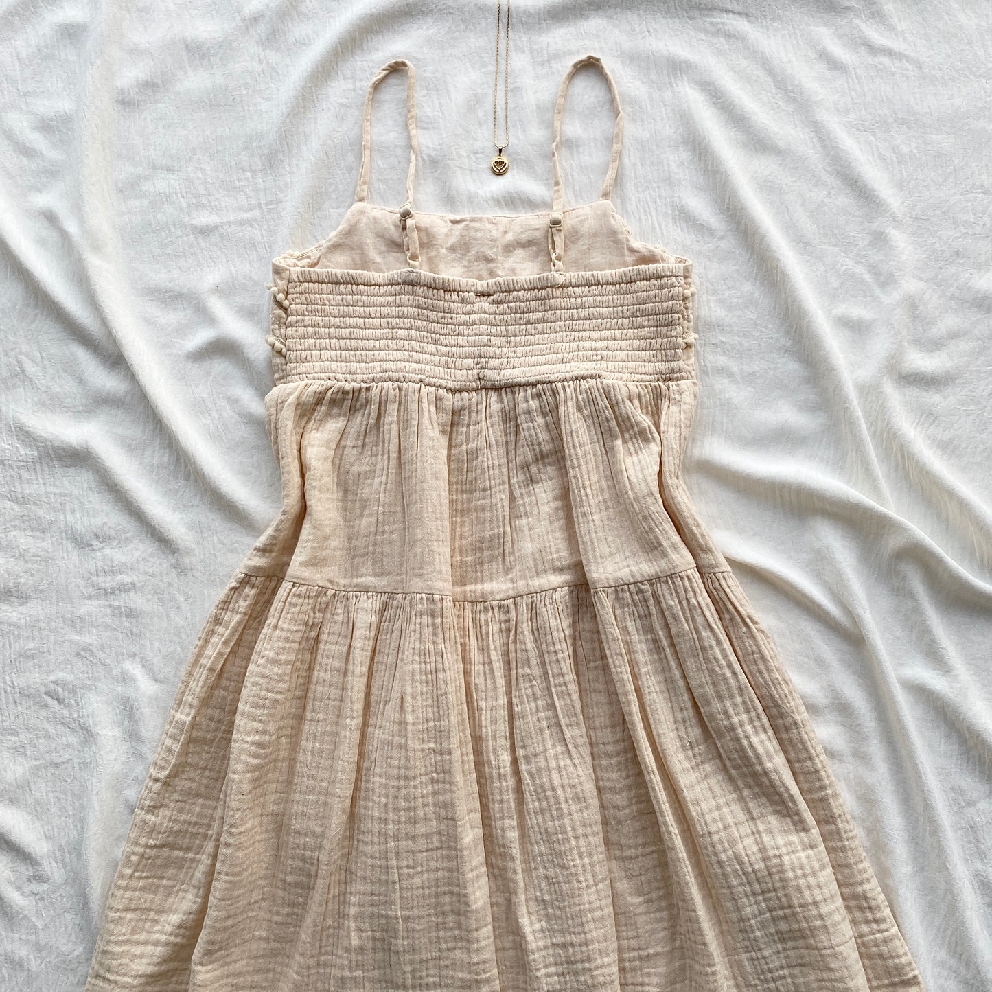 SHELL DRESS IN CREAM (Sizes available)