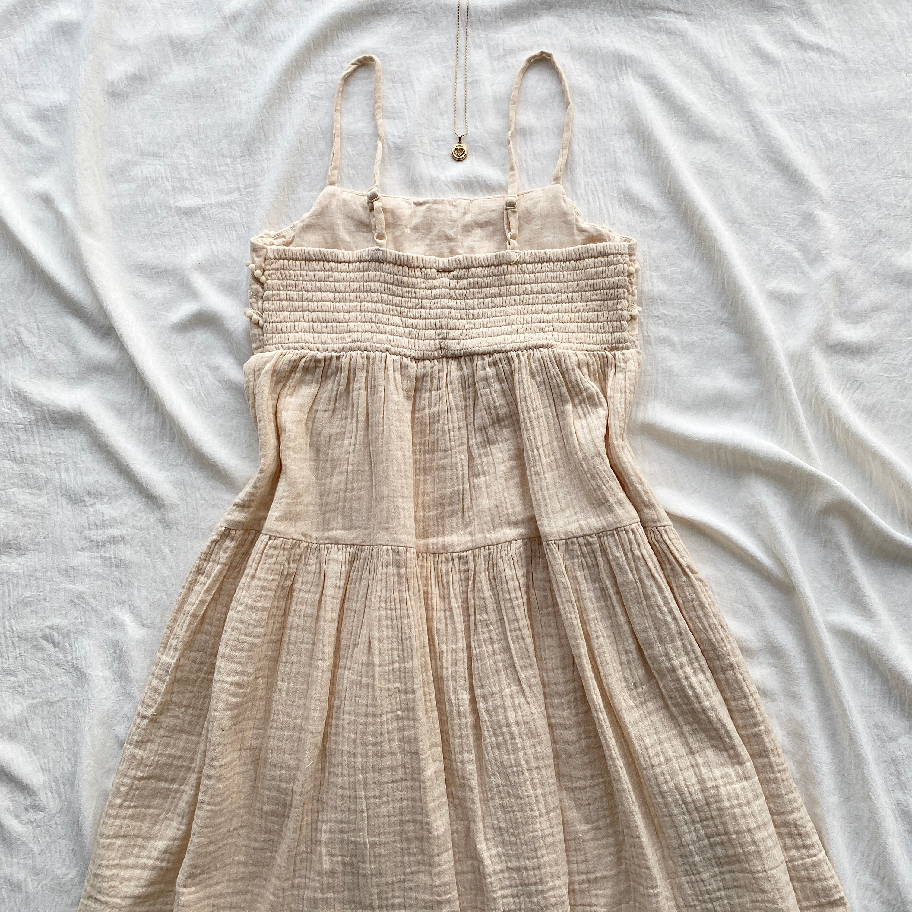 SHELL DRESS IN CREAM (Sizes available)