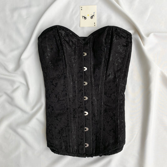BLACK CORSET (Bust : 34-36, Upper Waist : 28-32)