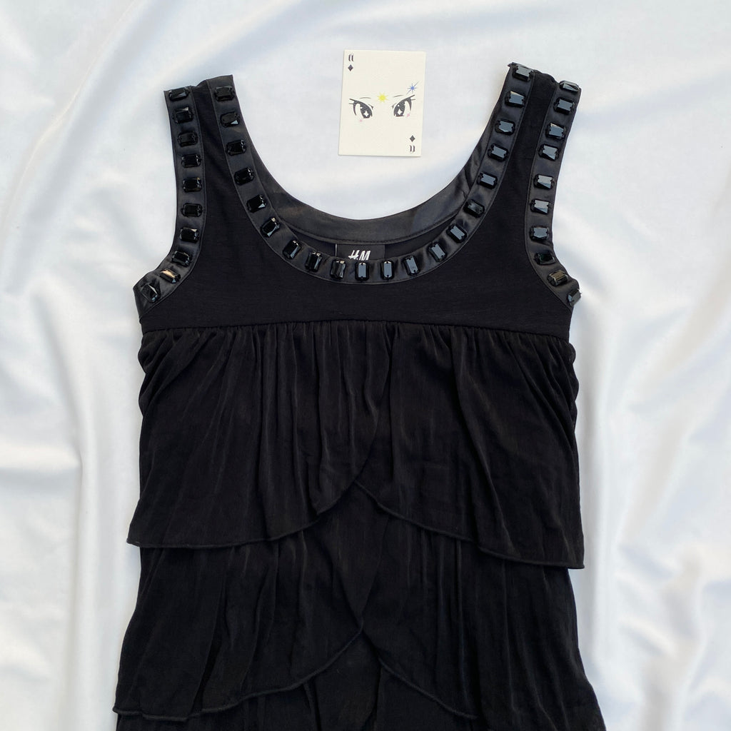 Y2K BLACK TOP FROM HM (Bust : 30-34, Upper Waist : 26-32)