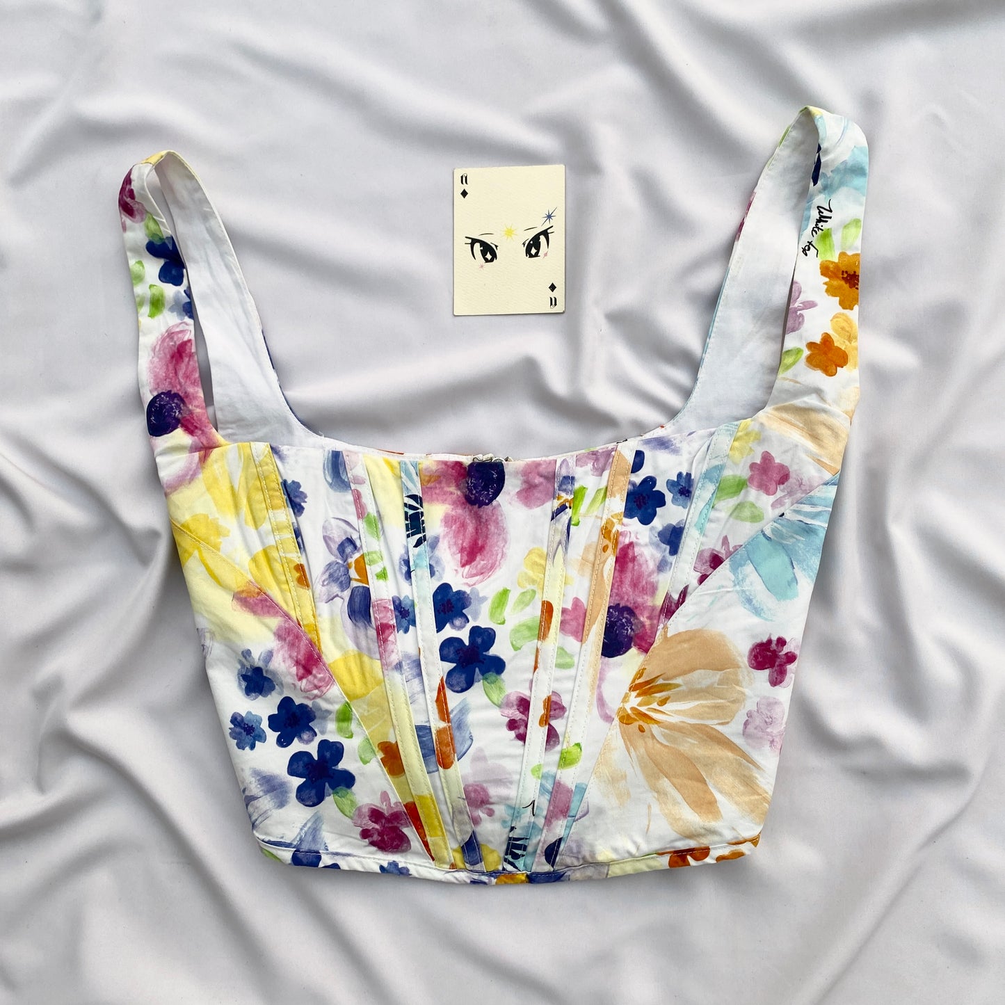 FLORAL CORSET FROM WHITE FOX (Bust : 32-34, Upper Waist : 27-29)
