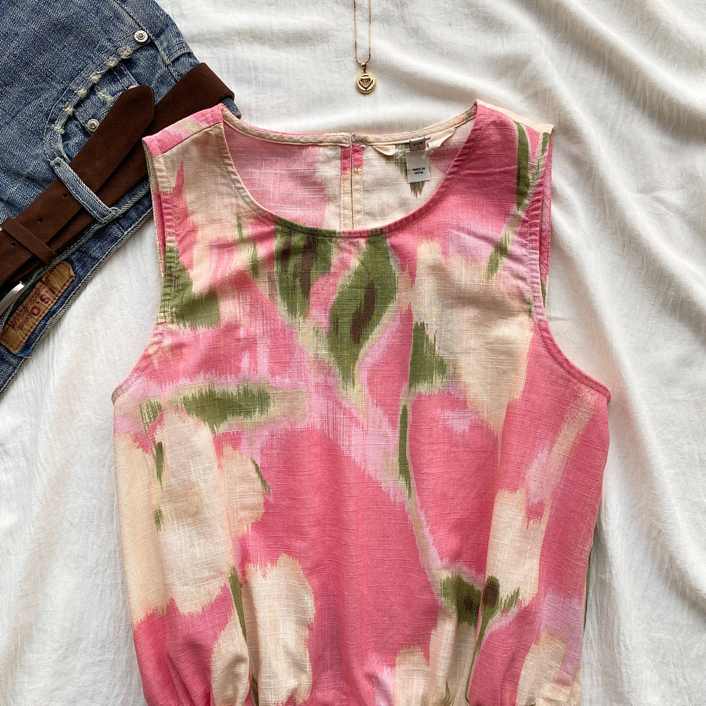 IKAT COTTON TOP (Bust : 30-34, Upper Waist : 24-28)