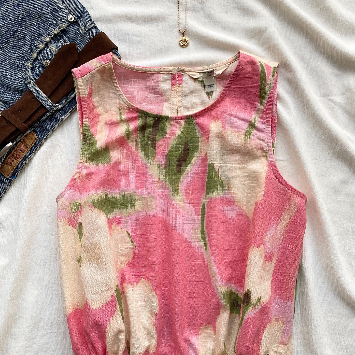 IKAT COTTON TOP (Bust : 30-34, Upper Waist : 24-28)