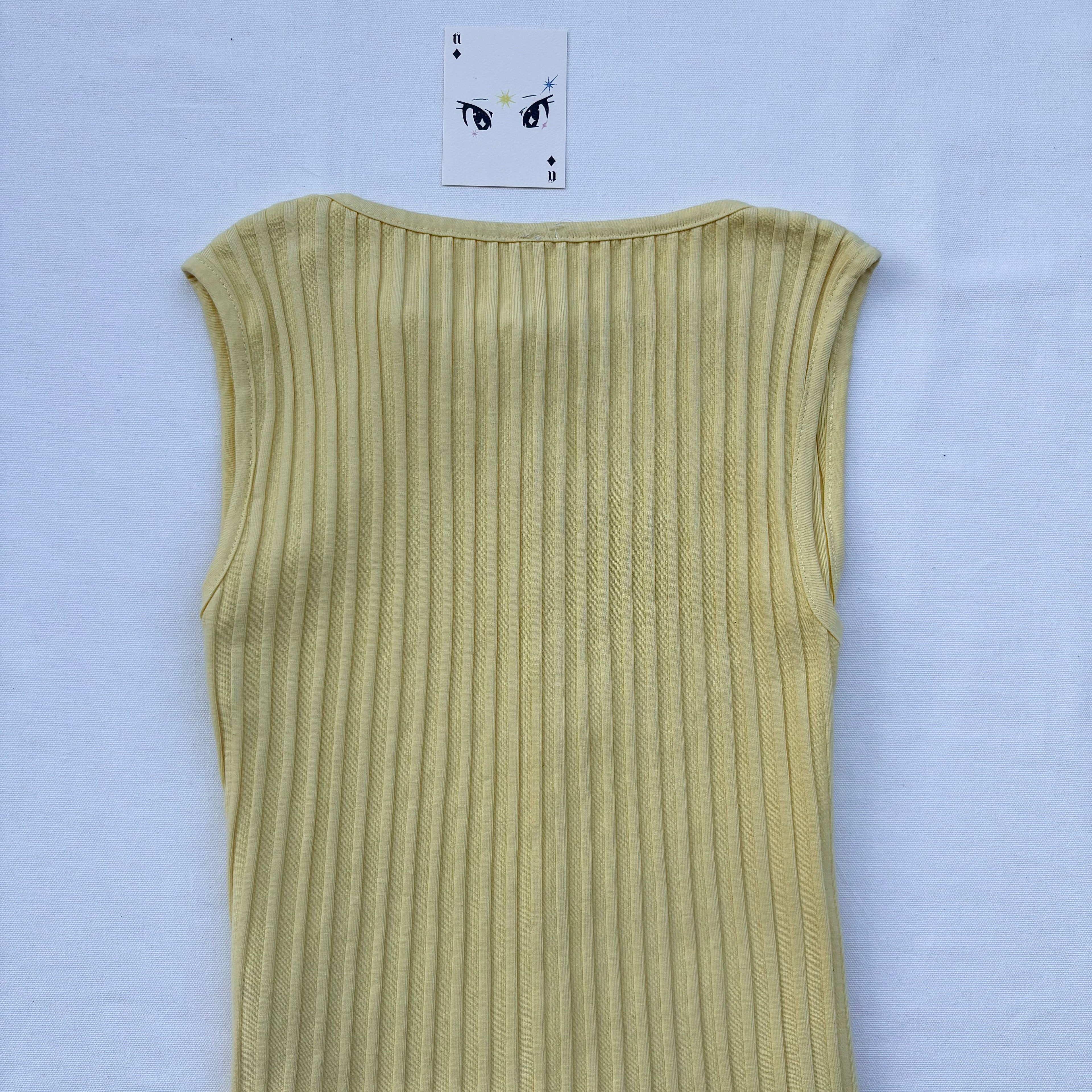 YELLOW  TOP FROM FREE PEOPLE (Bust : 30-34, Upper Waist : 26-36)