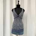 Y2K FLORAL TANK (Bust : 28-32, Upper Waist : 22-26)