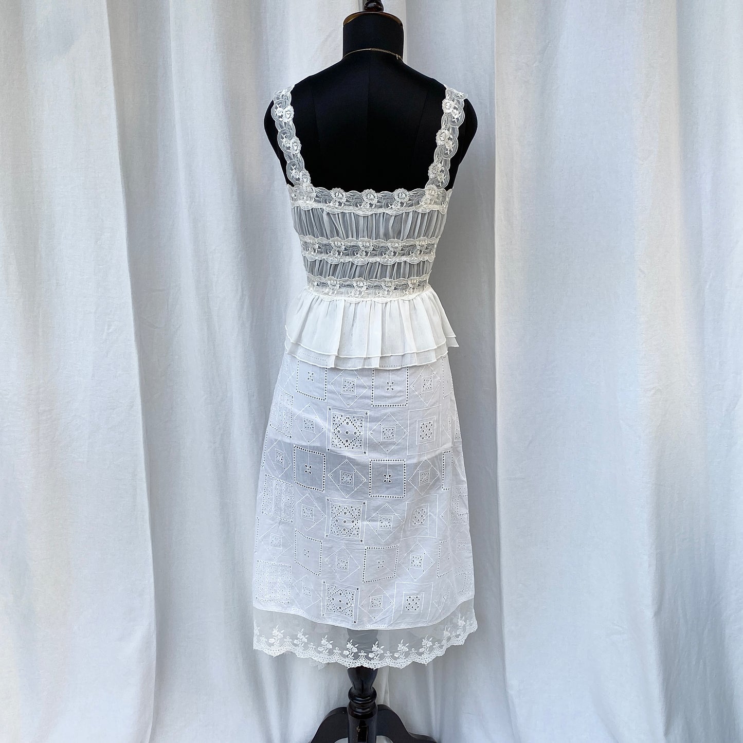 WHITE EYELET MAXI SKIRT FROM FREE PEOPLE (Sizes available)