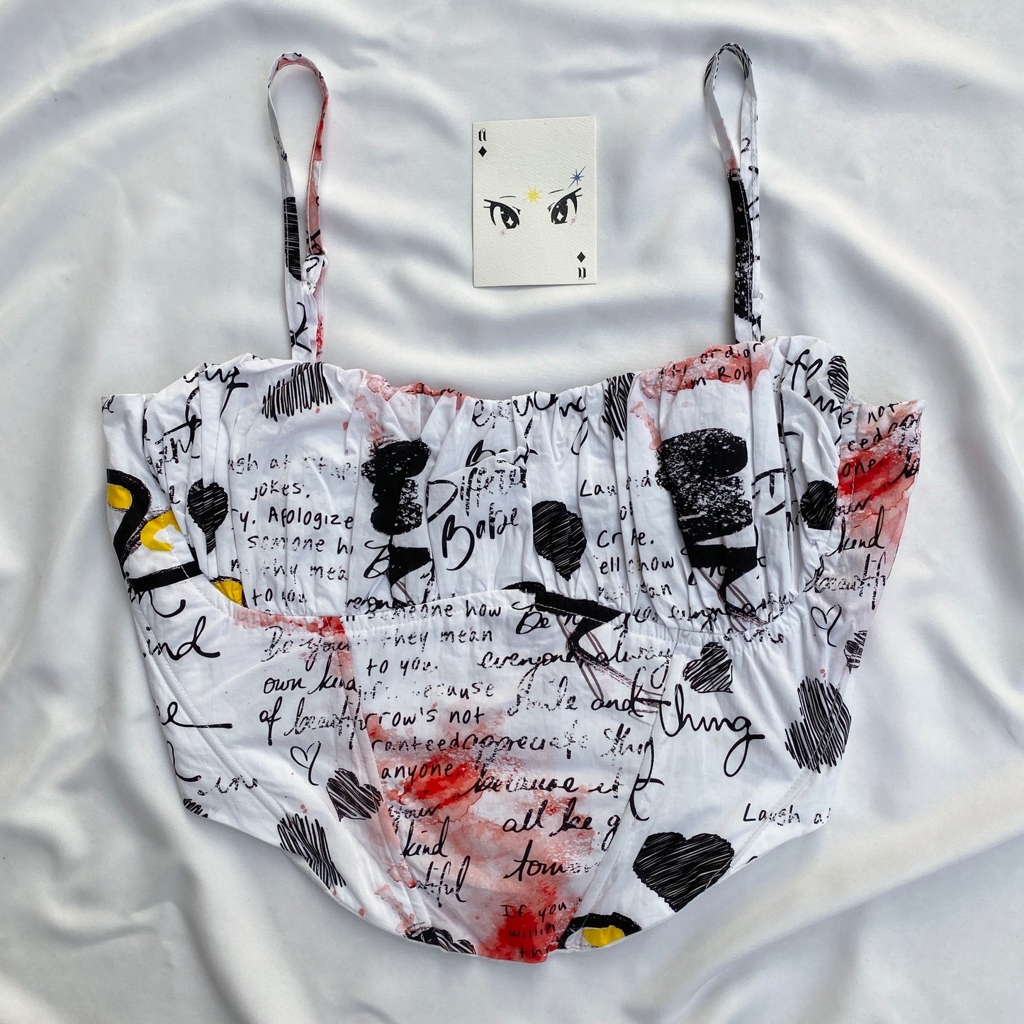 GRAFFITI CORSET (Bust : 36-38, Upper Waist : 32-34)