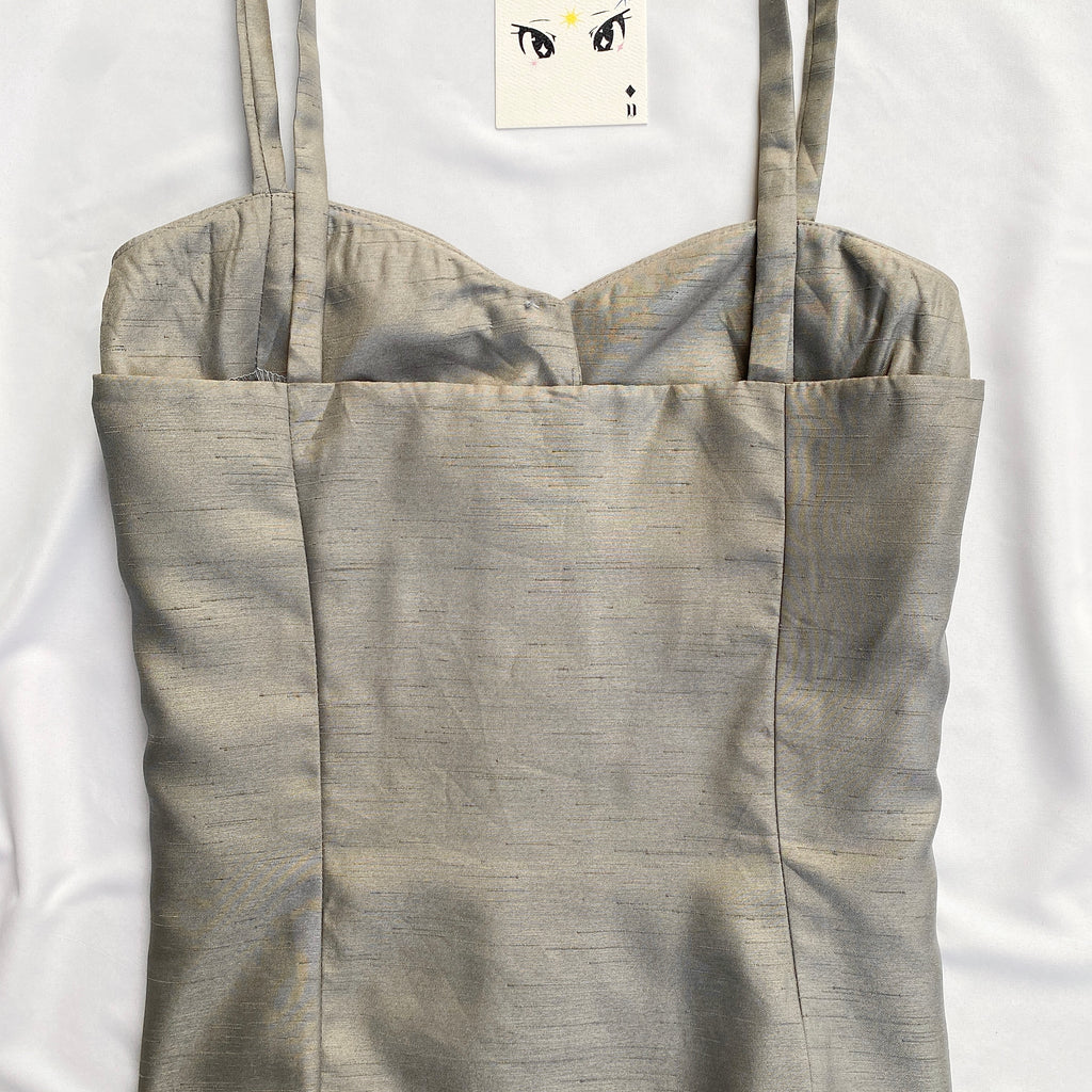 GREY CORSET (Bust : 34-36, Upper Waist : 30-32)