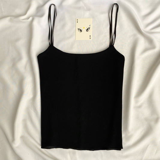 BLACK CAMI TOP (Bust : 30-36, Upper Waist : 28-34)