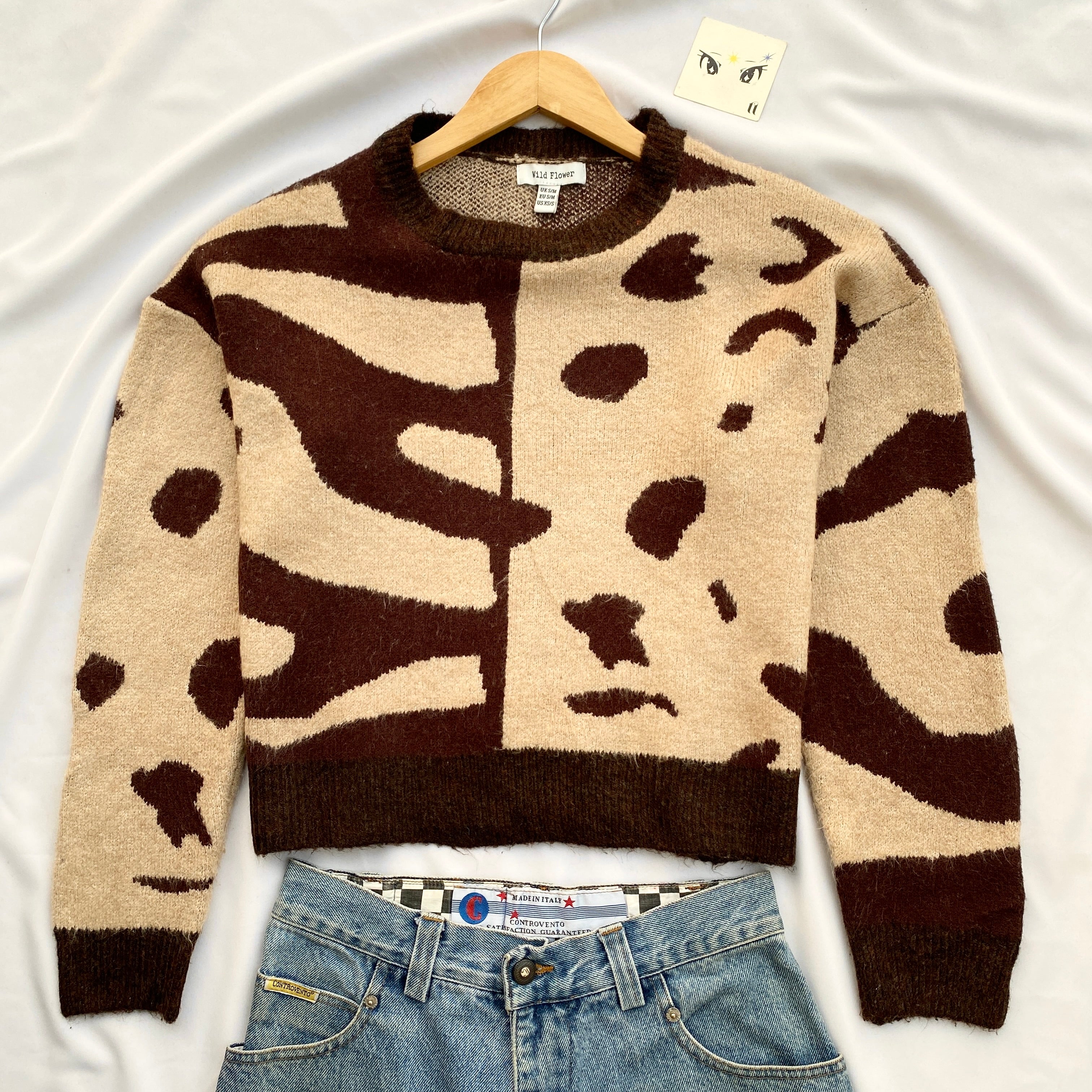 BROWN KNIT (Bust : 42, Length : 20)