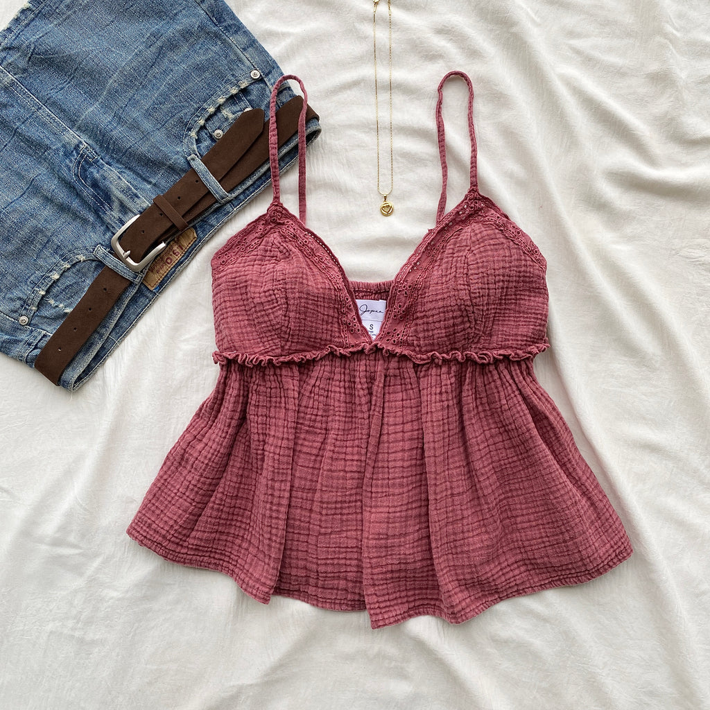 PINK BABYDOLL TOP (Sizes available)