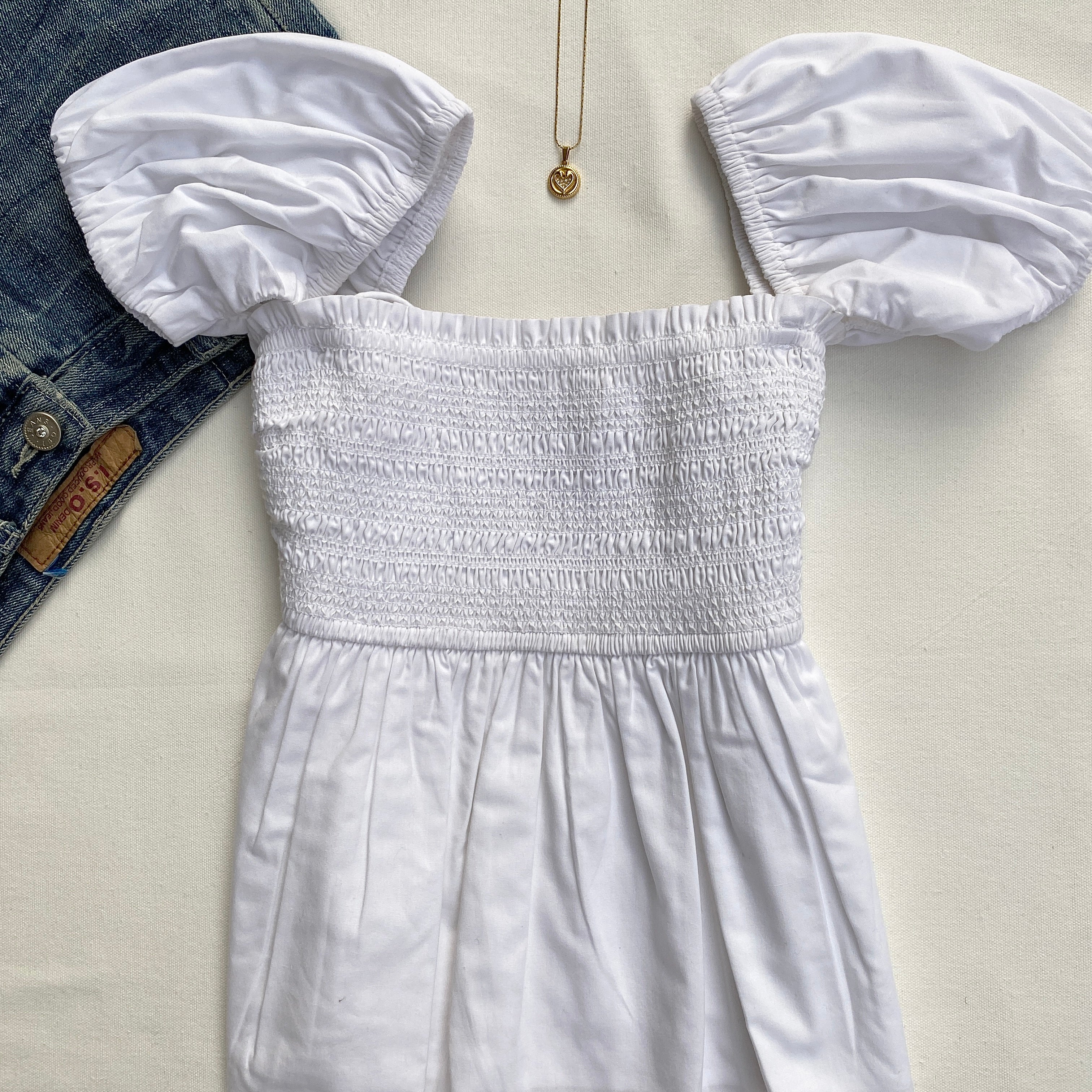 WHITE TOP FROM ABERCROMBIE AND FITCH (Two sizes available)