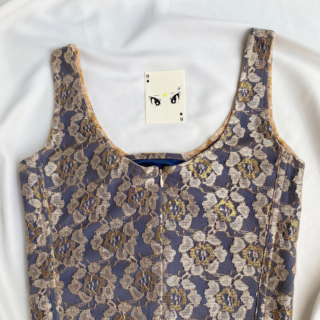 BLUE LACE CORSET (Two sizes available)