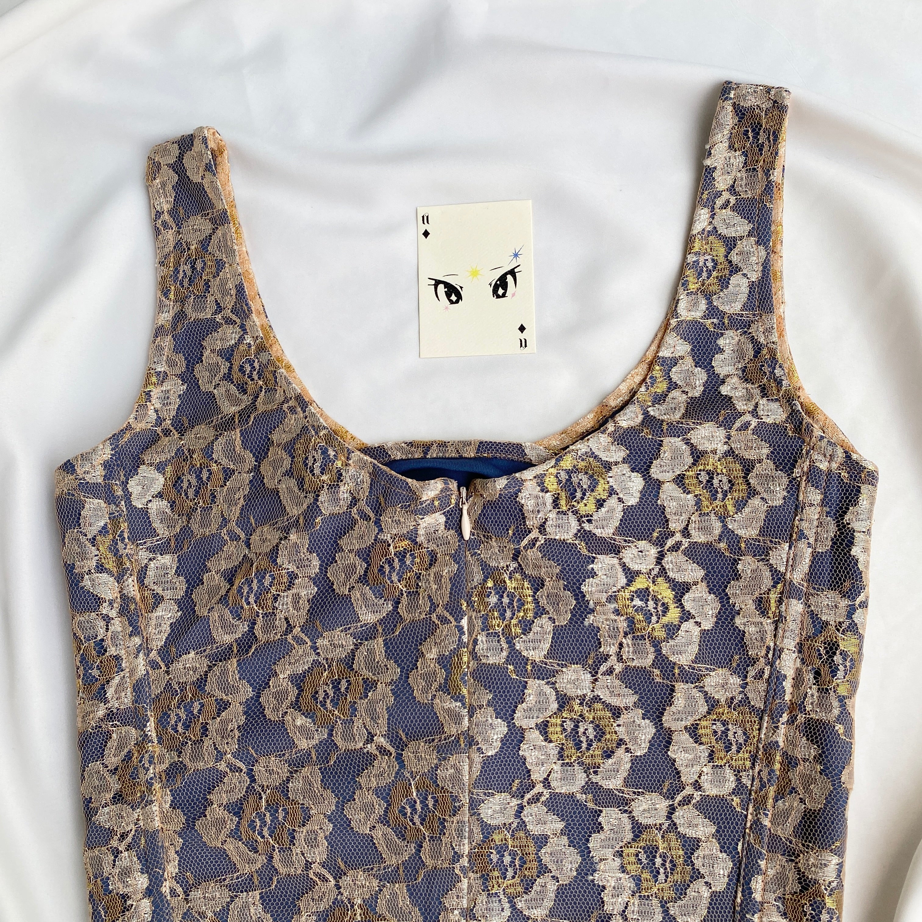 BLUE LACE CORSET (Two sizes available)